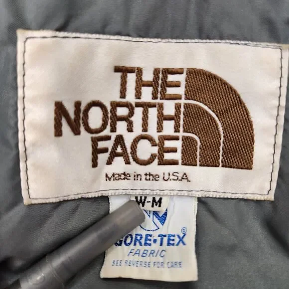 Vintage The North Face Puffer Jacket 70s Brown Label Gore-tex Size Medium - Picture 3 of 7